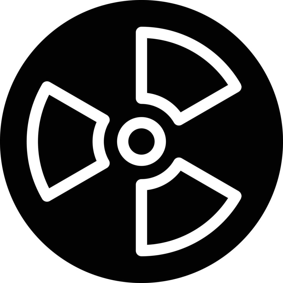 ilustración vectorial nuclear en un fondo. símbolos de calidad premium. iconos vectoriales para concepto y diseño gráfico. vector