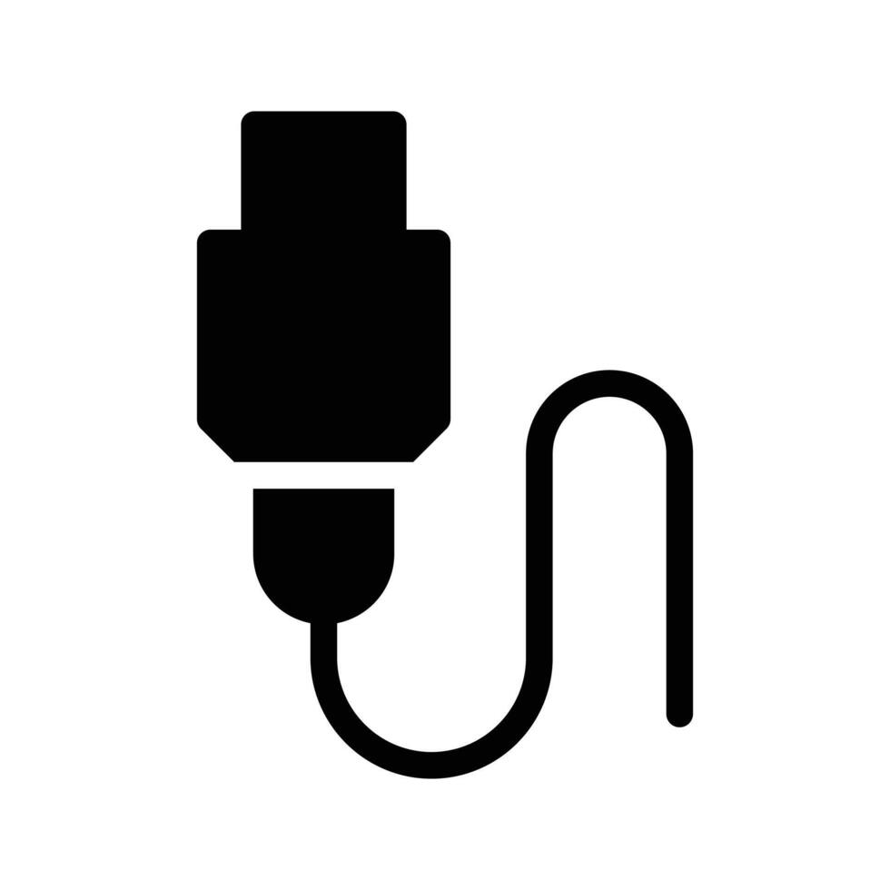 ilustración de vector de cable de datos en un fondo. símbolos de calidad premium. iconos vectoriales para concepto y diseño gráfico.