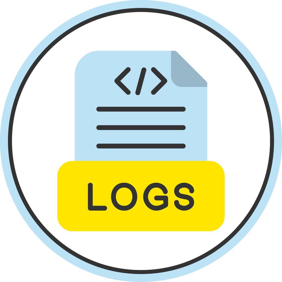 Logs Vector Icon Design
