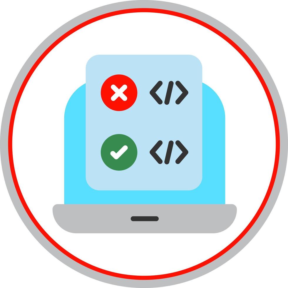 Code Correction Vector Icon Design