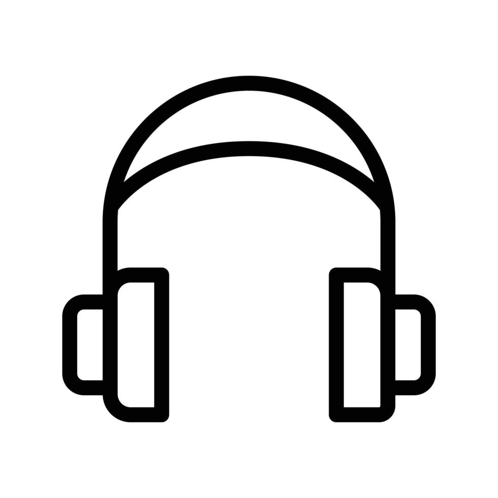 Ilustración de vector de auriculares en un fondo. Símbolos de calidad premium. Iconos vectoriales para concepto y diseño gráfico.