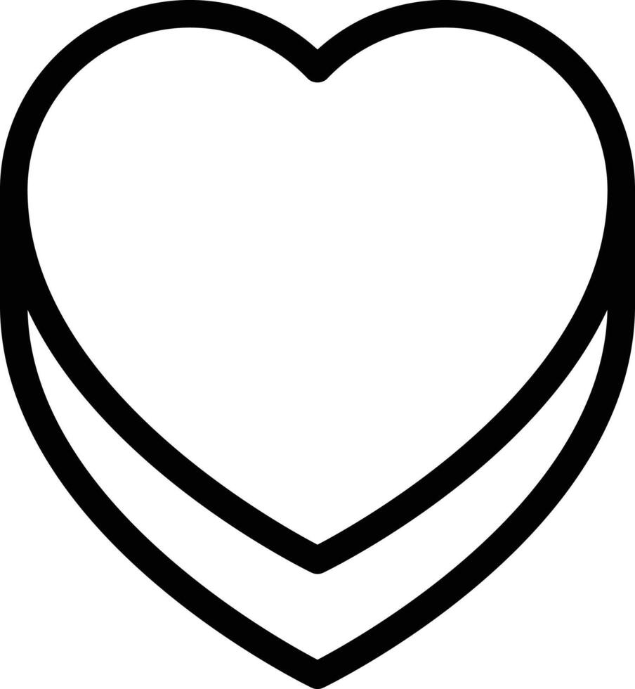 ilustración de vector de corazón en un fondo. símbolos de calidad premium. iconos vectoriales para concepto y diseño gráfico.