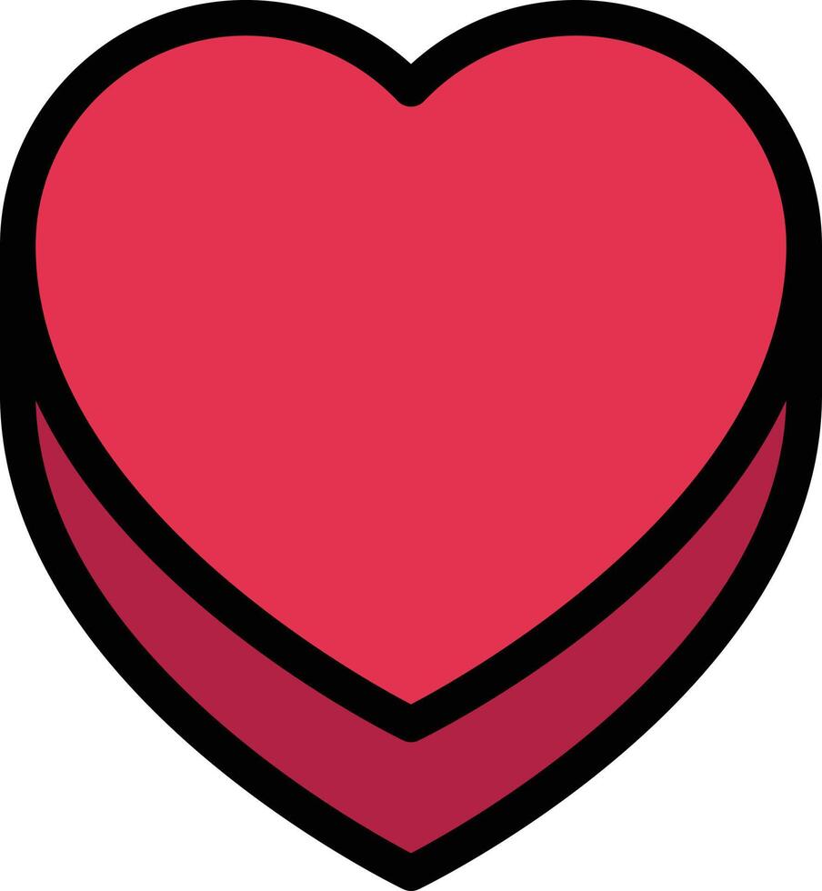 ilustración de vector de corazón en un fondo. símbolos de calidad premium. iconos vectoriales para concepto y diseño gráfico.