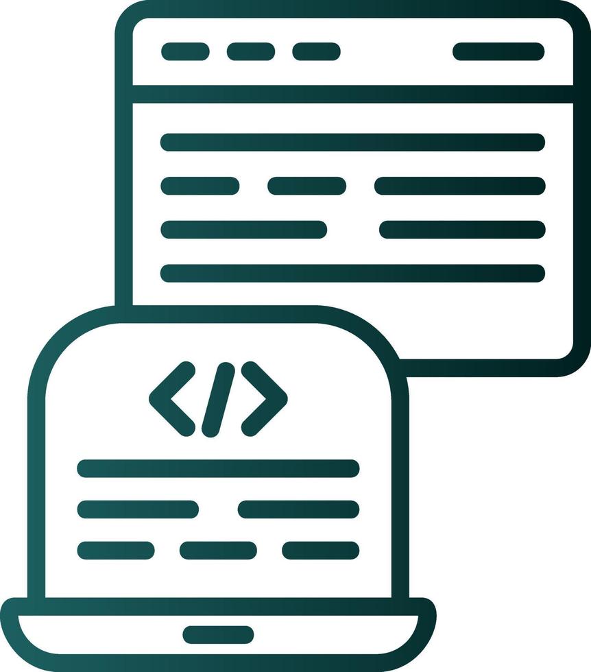 Backend Development Vector Icon Design