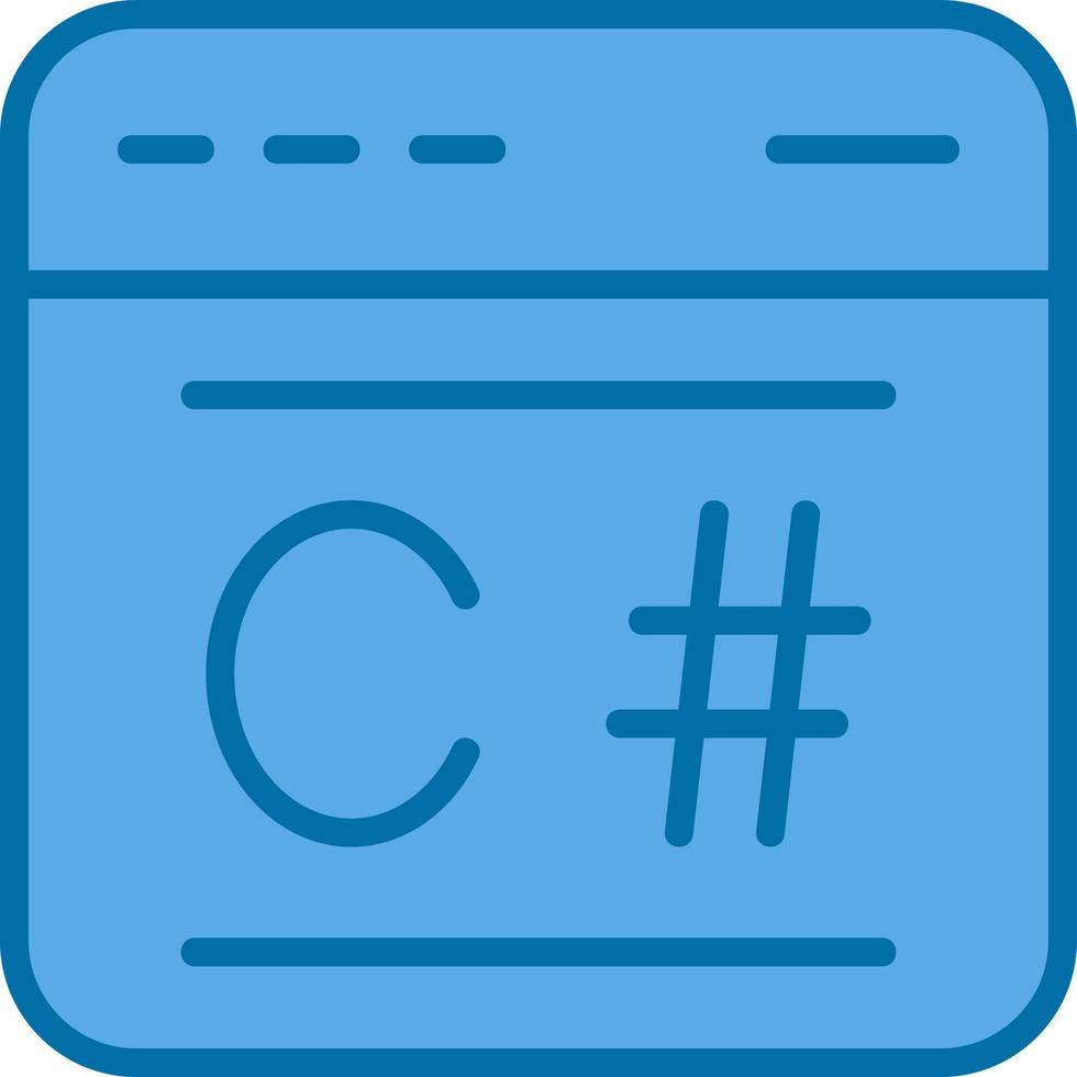 C Sharp Vector Icon Design