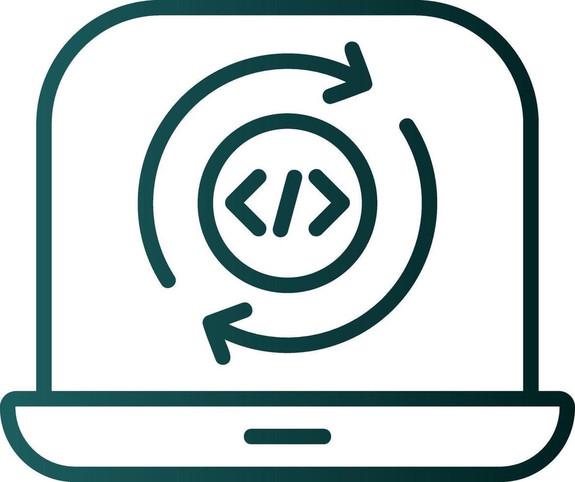 Programming Cycle Vector Icon Design