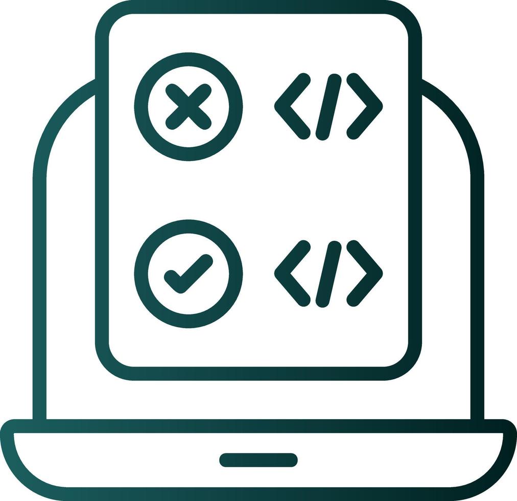 Code Correction Vector Icon Design