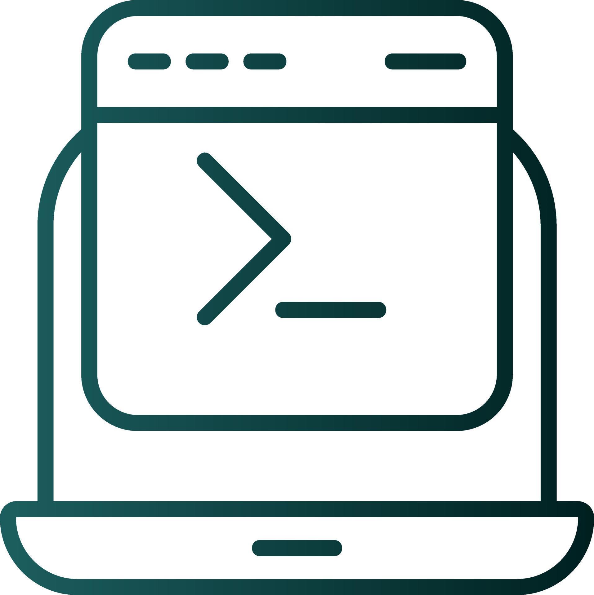 Command Line Vector Icon Design 15809166 Vector Art at Vecteezy
