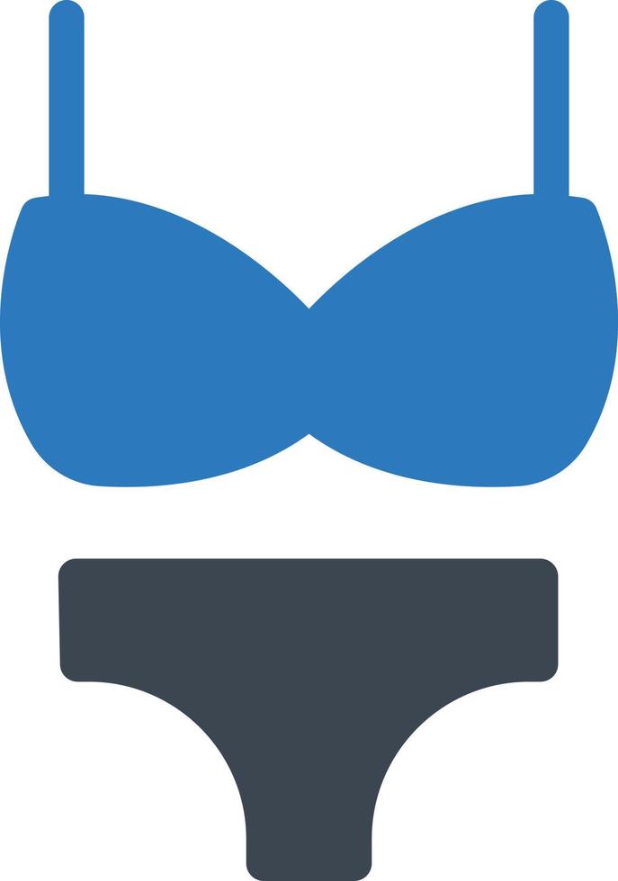 ilustración de vector de bikini en un fondo. símbolos de calidad premium. iconos vectoriales para concepto y diseño gráfico.