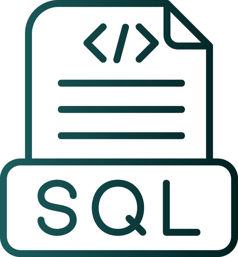 Sql File Vector Icon Design