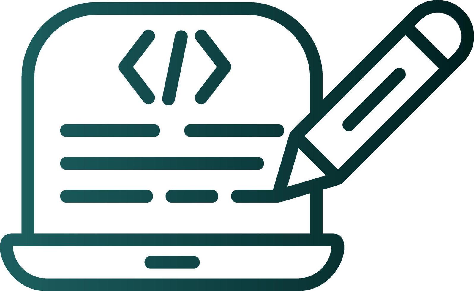 Edit Code Vector Icon Design