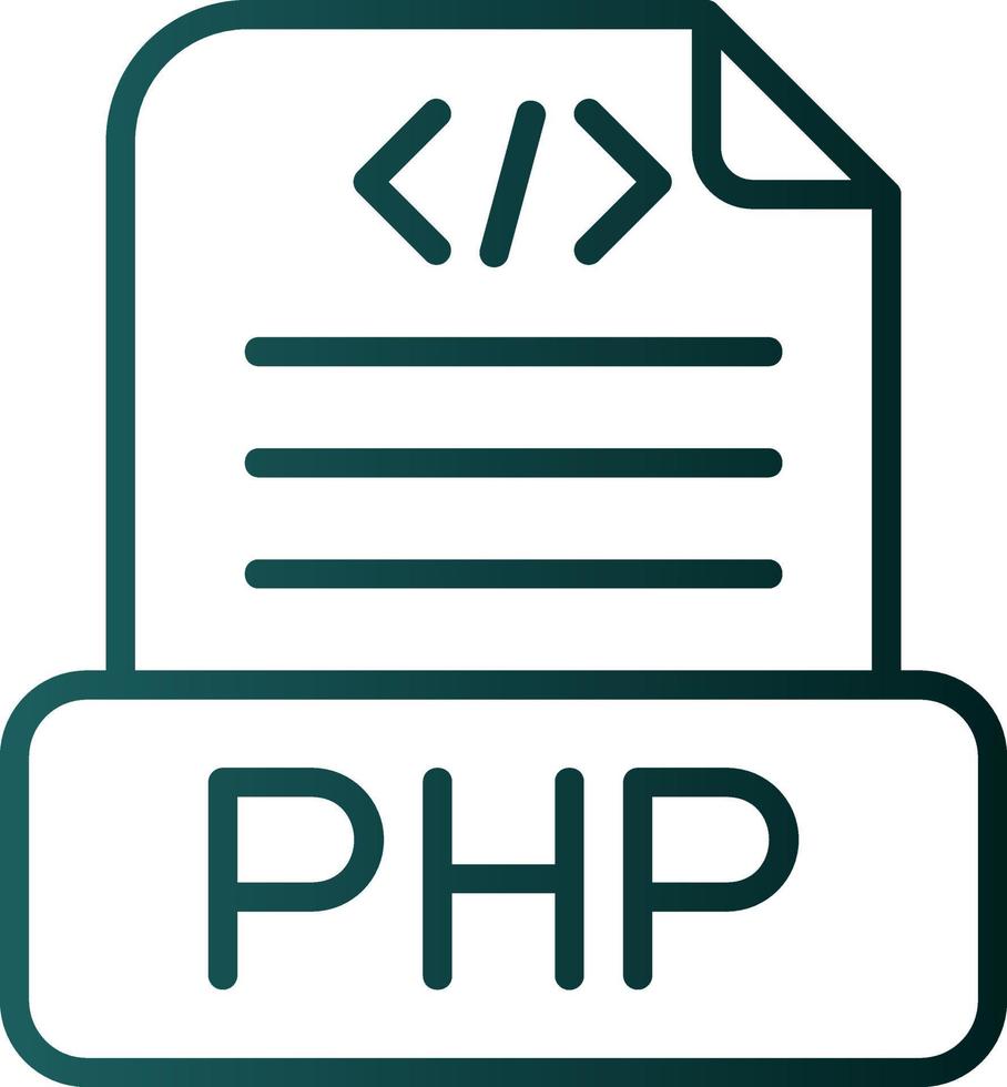 Php File Vector Icon Design