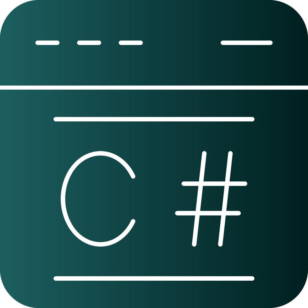 C Sharp Vector Icon Design