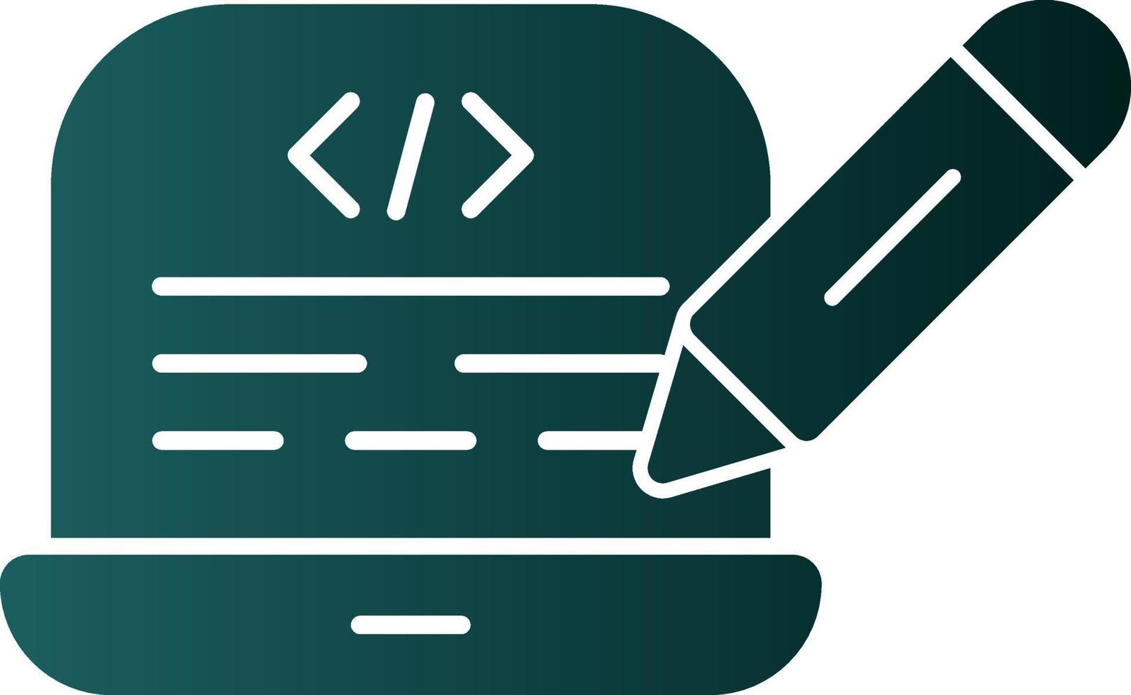 Edit Code Vector Icon Design