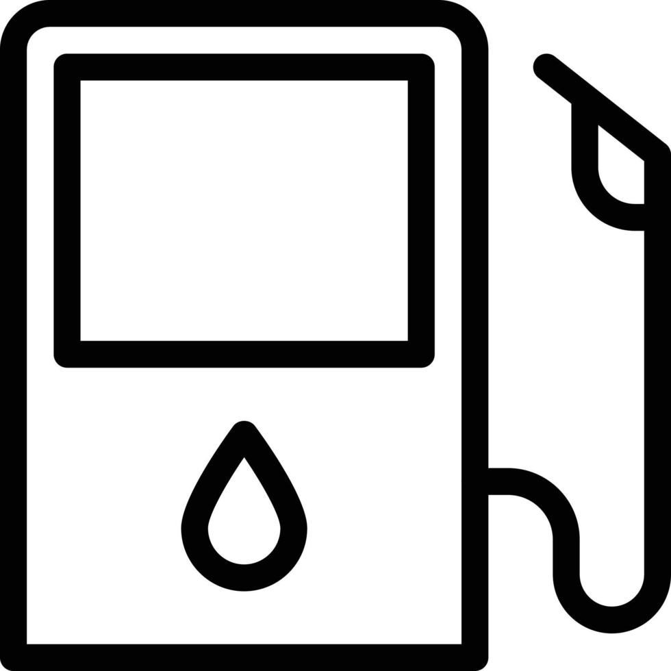 ilustración vectorial de la bomba de combustible en un fondo. símbolos de calidad premium. iconos vectoriales para el concepto y el diseño gráfico. vector