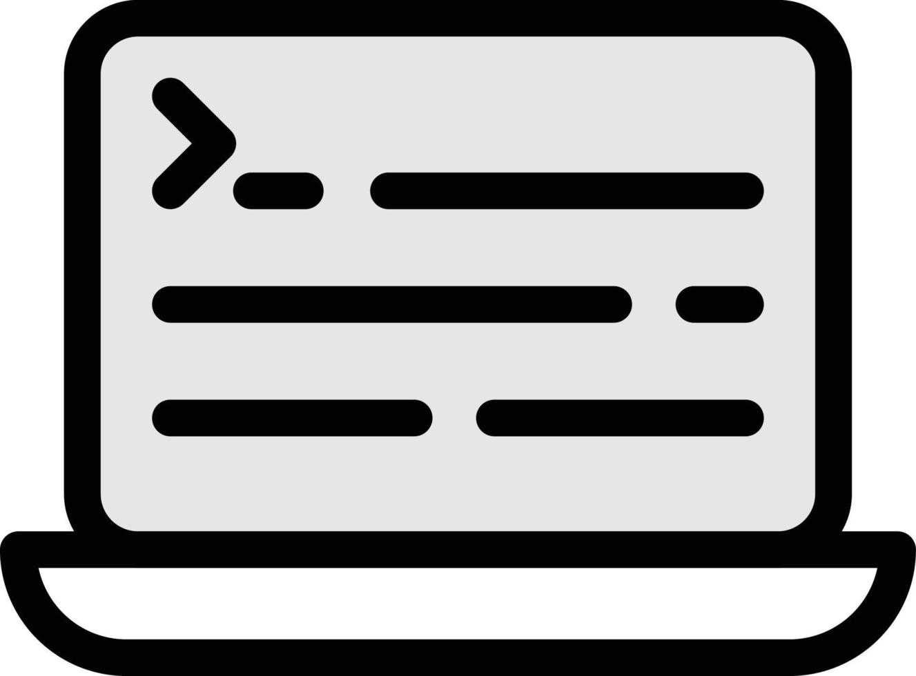 codificación de ilustración de vector de computadora portátil en un fondo. símbolos de calidad premium. iconos vectoriales para concepto y diseño gráfico.