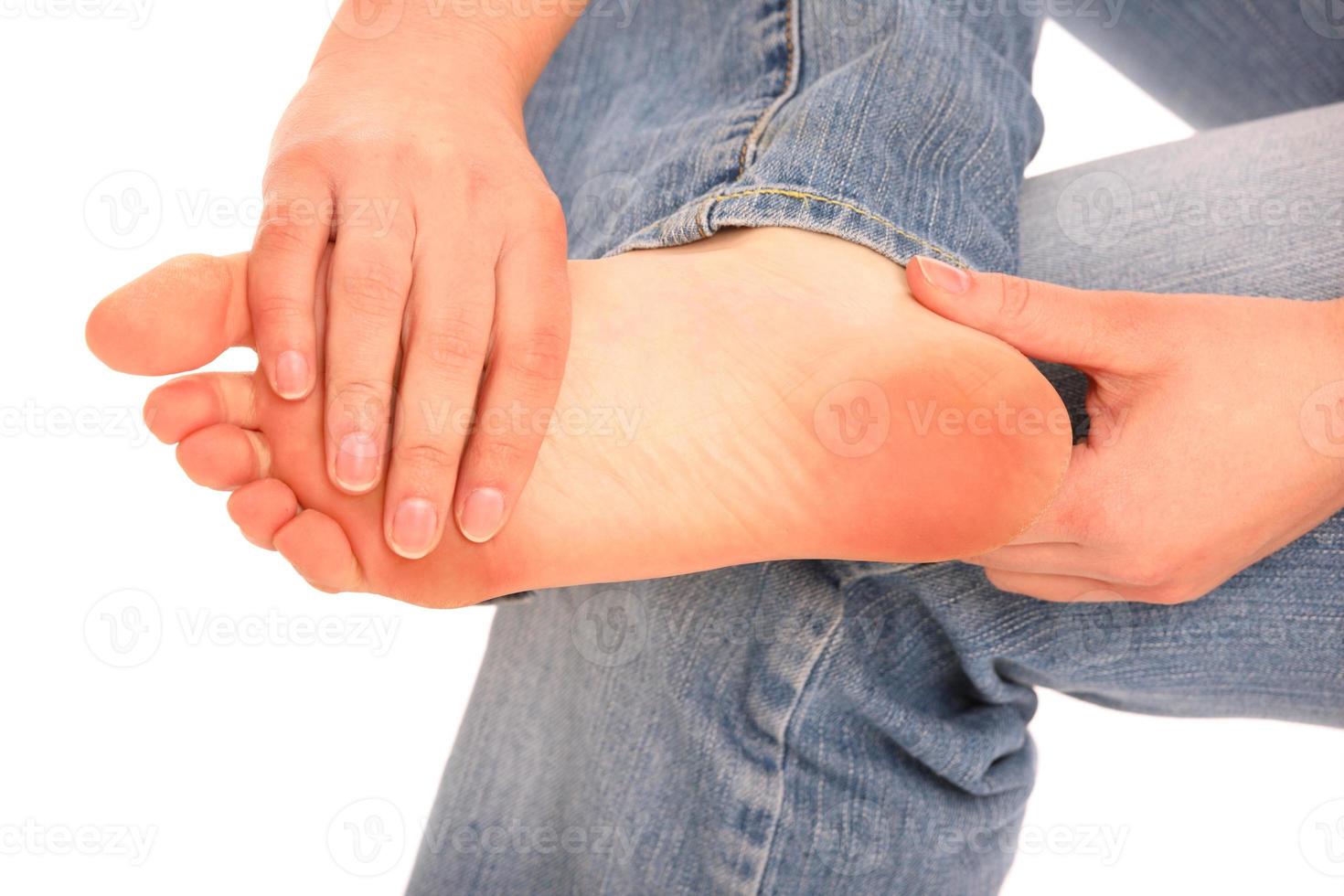 Foot problem concept photo