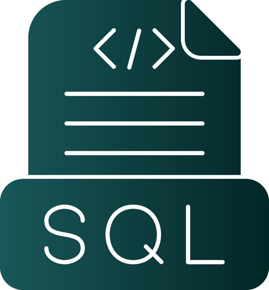Sql File Vector Icon Design
