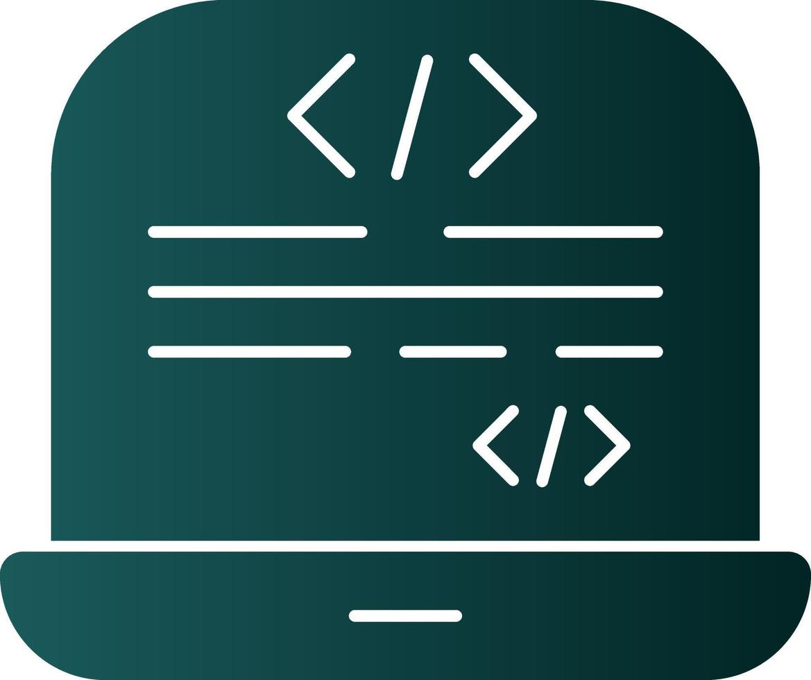 diseño de icono de vector de programación