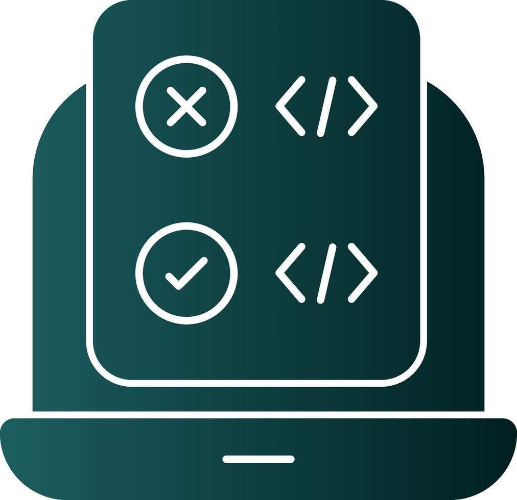 Code Correction Vector Icon Design