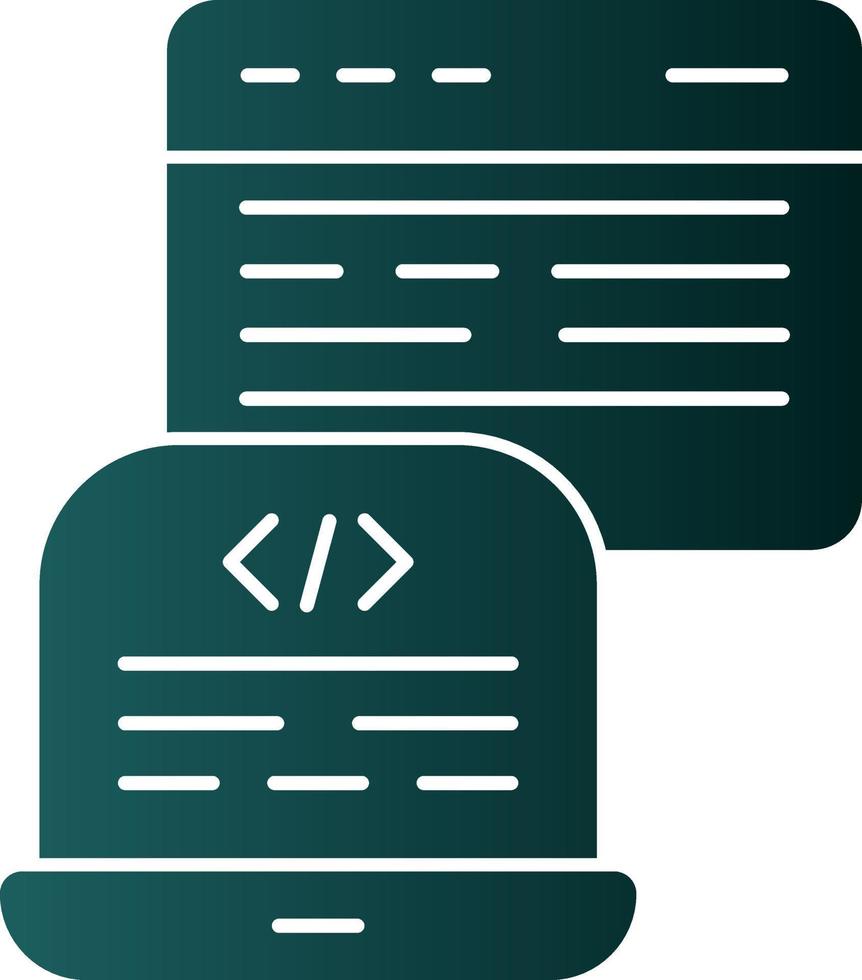 Backend Development Vector Icon Design