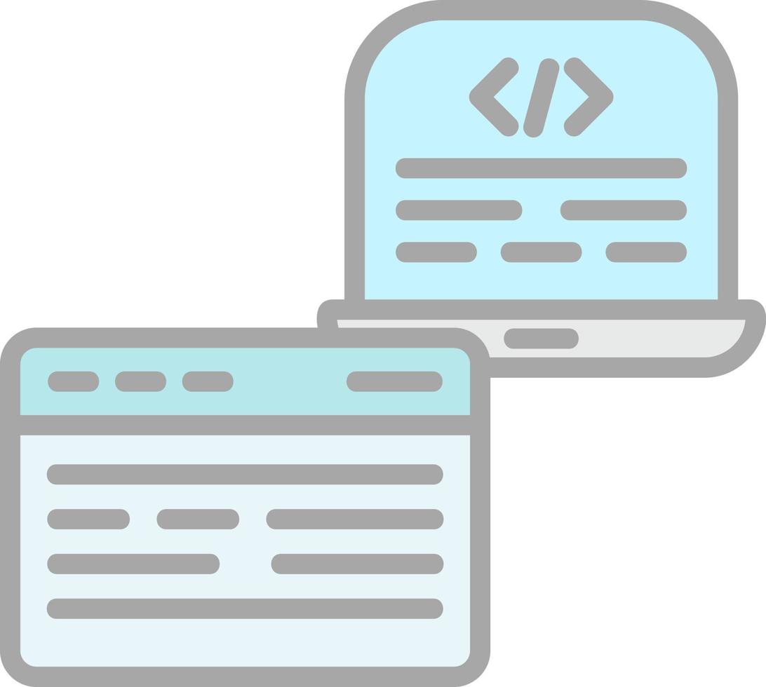 Frontend Development Vector Icon Design