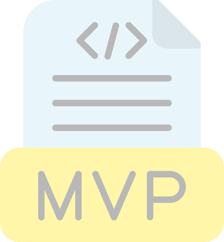 diseño de icono de vector mvp