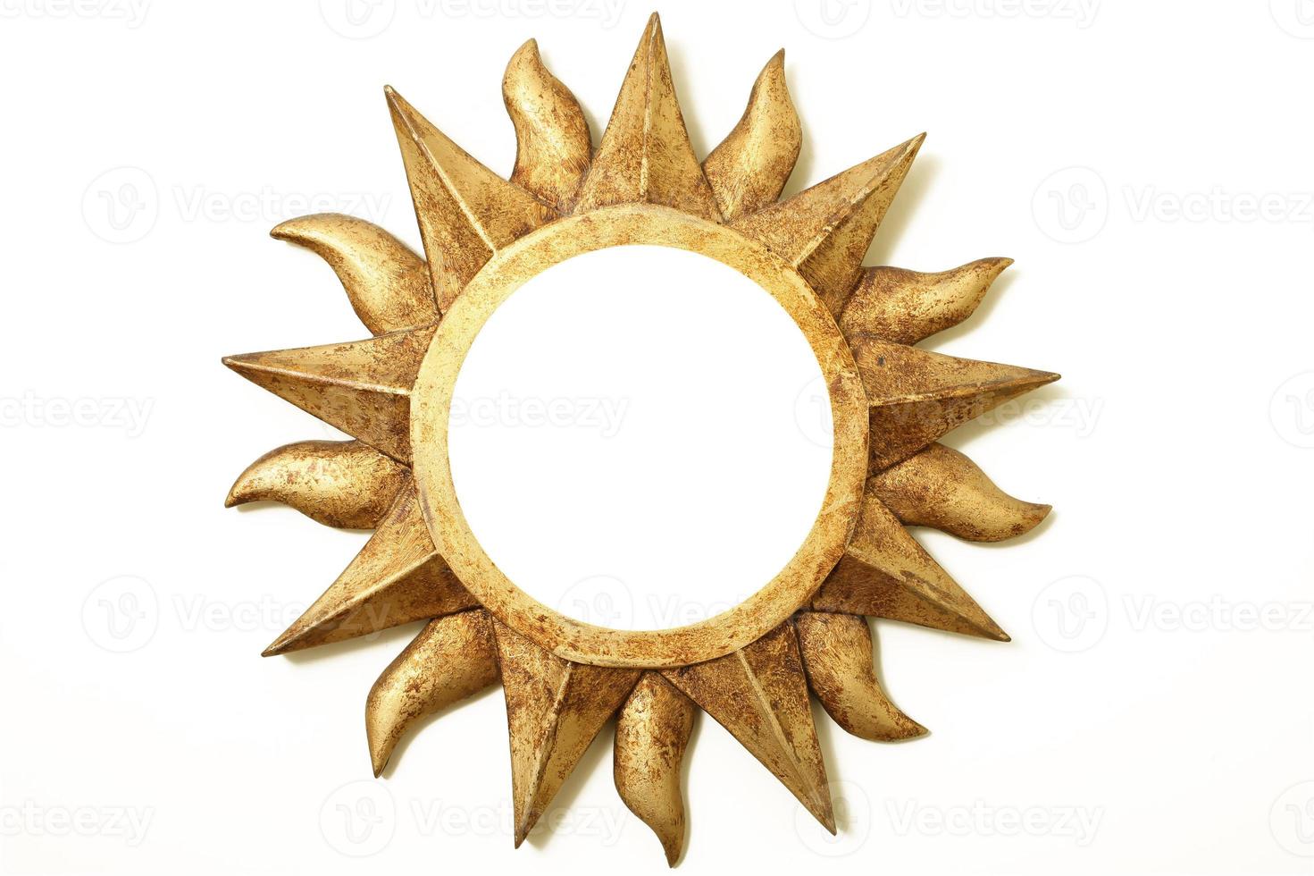 gold sun frame photo