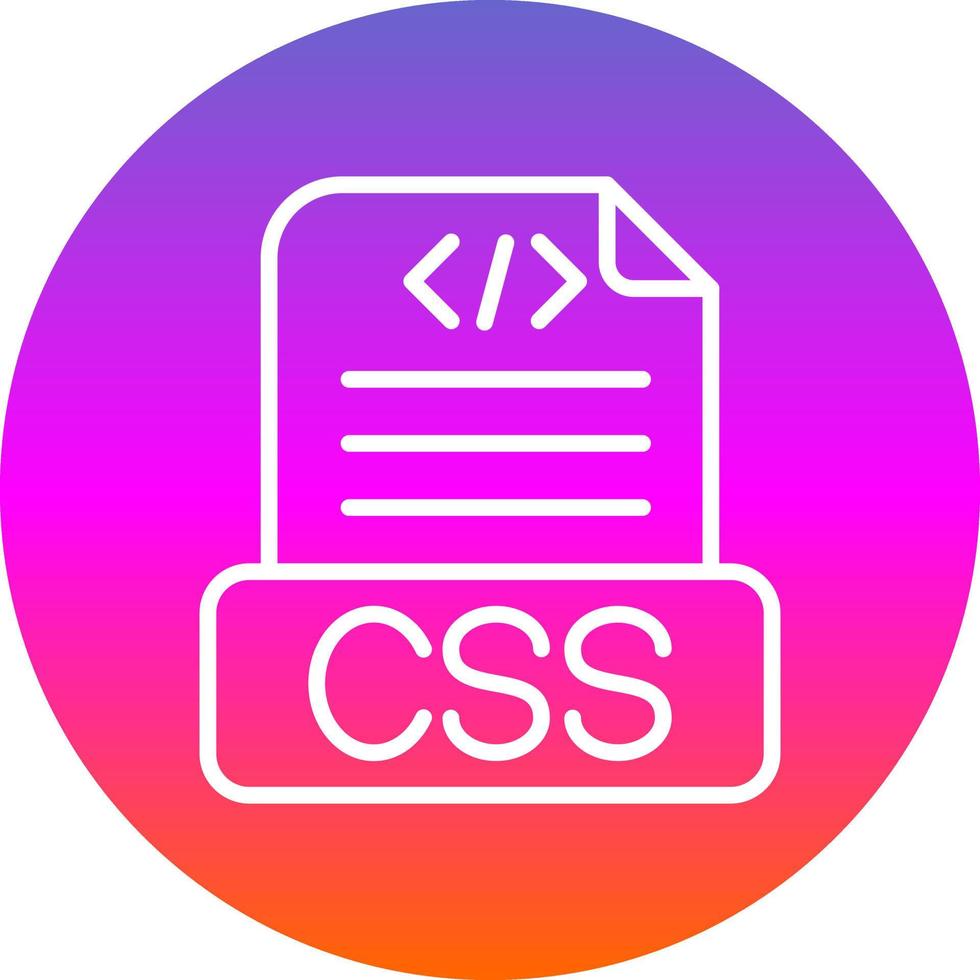 Css File Vector Icon Design