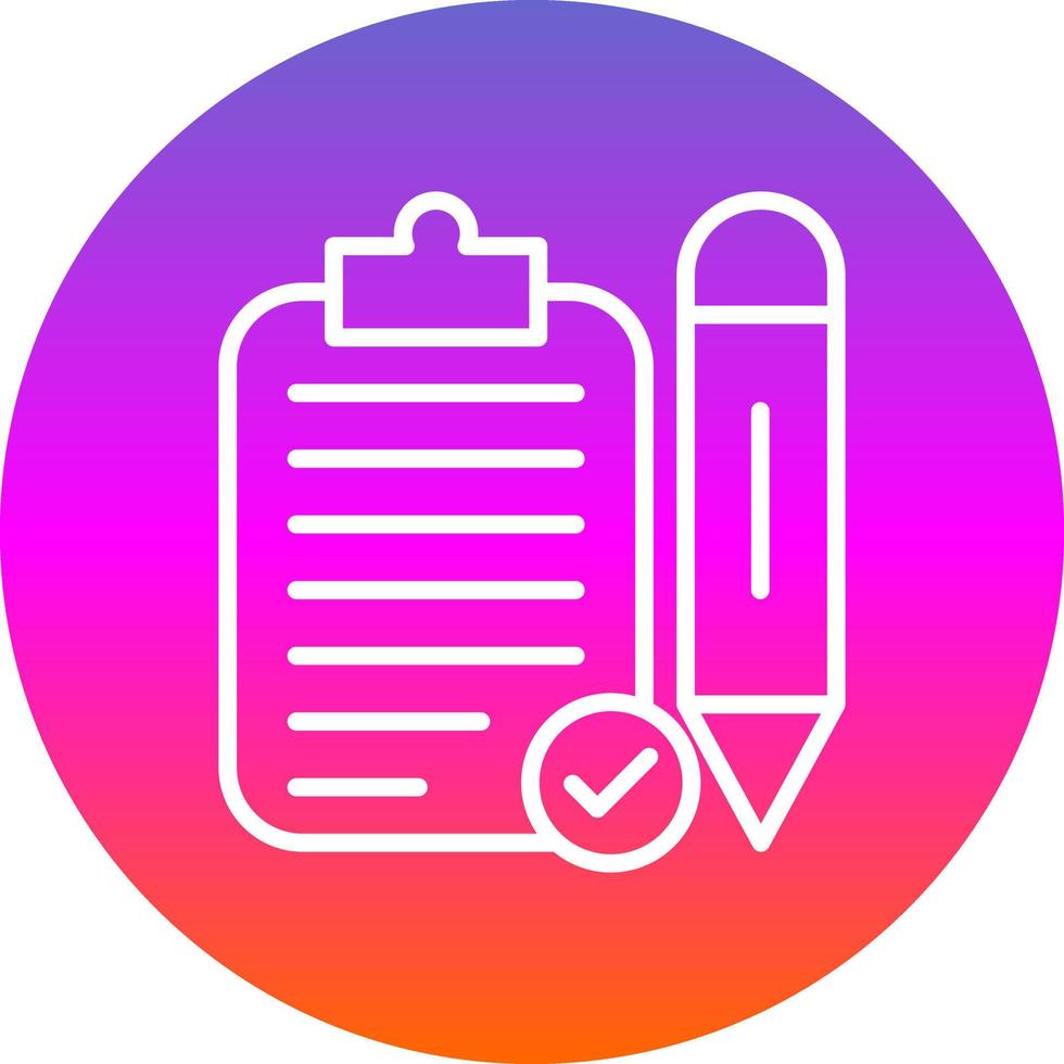 Task Planning Vector Icon Design
