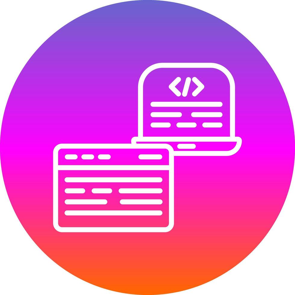 Frontend Development Vector Icon Design