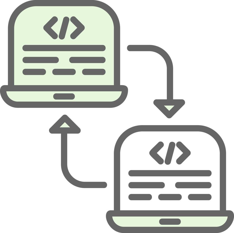 Code Refactoring Vector Icon Design