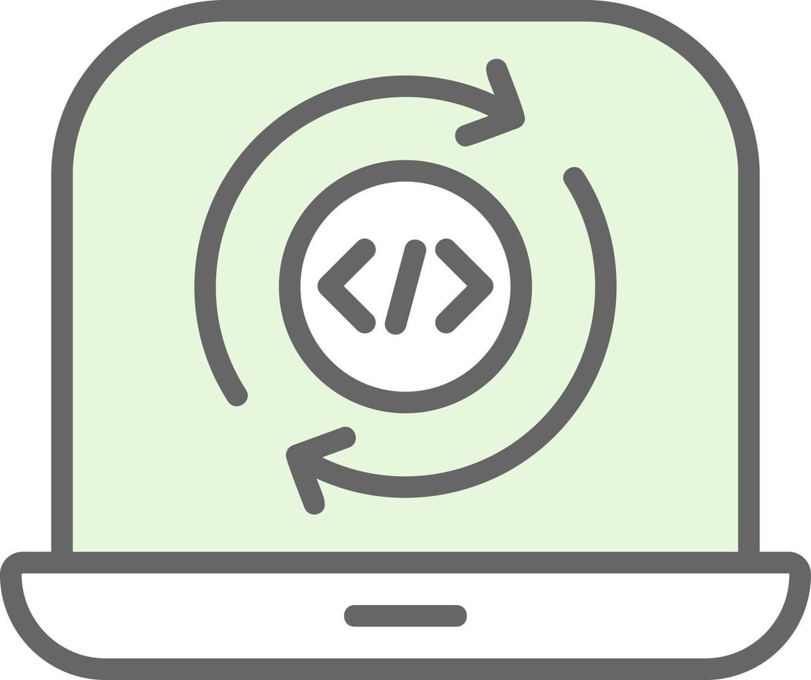 Programming Cycle Vector Icon Design