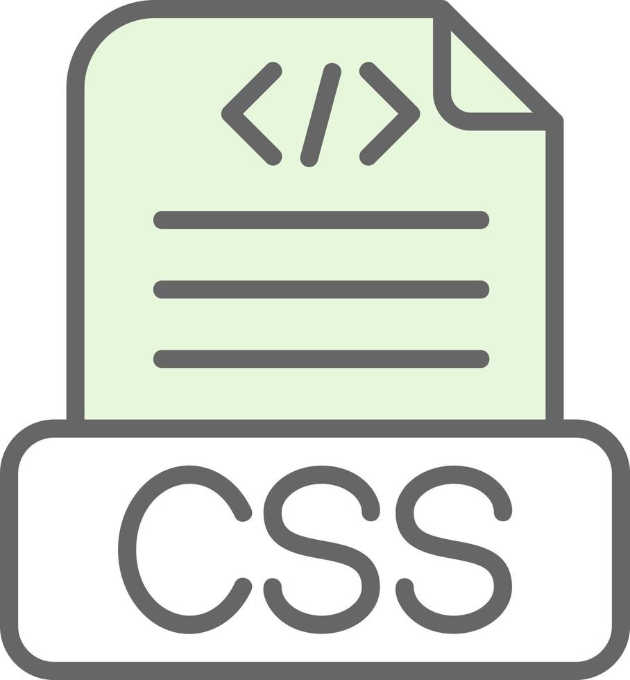 diseño de icono de vector de archivo css