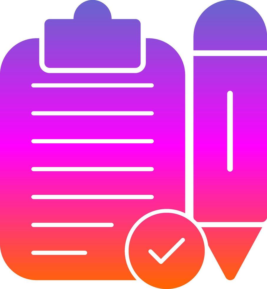 Task Planning Vector Icon Design
