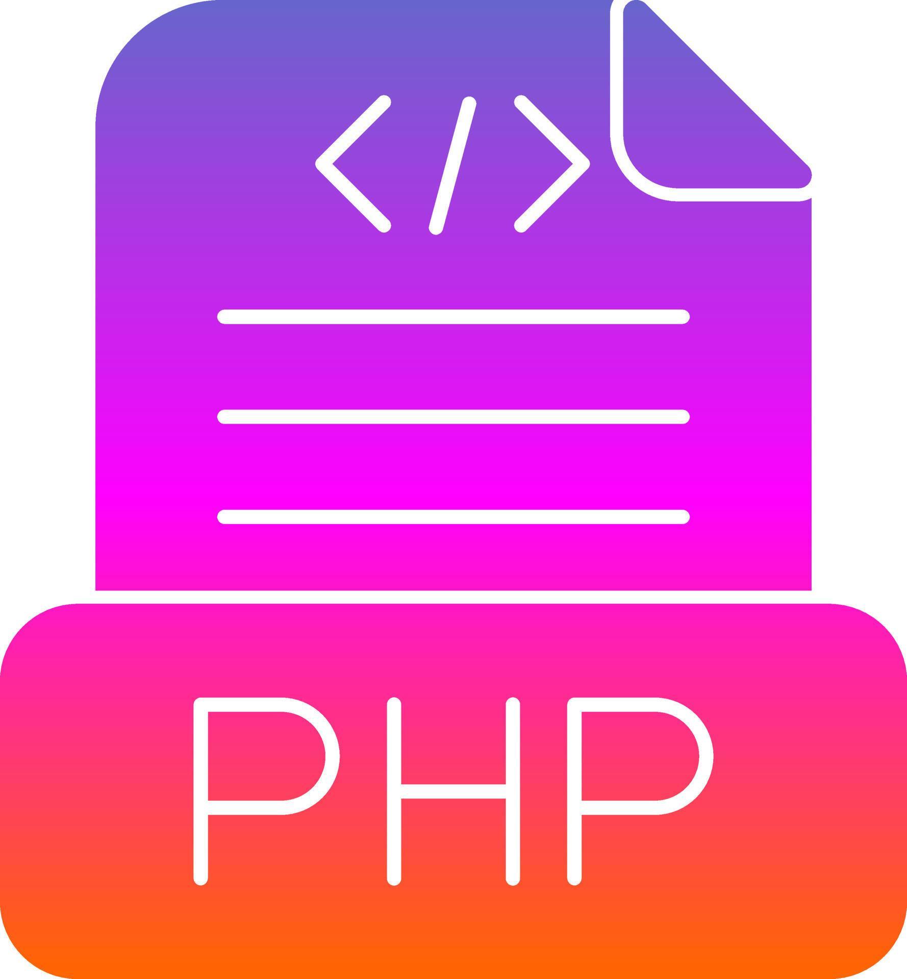 Php File Vector Icon Design 15810977 Vector Art at Vecteezy