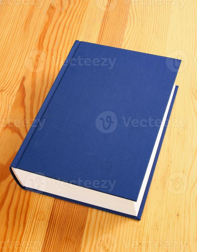 single blue book photo