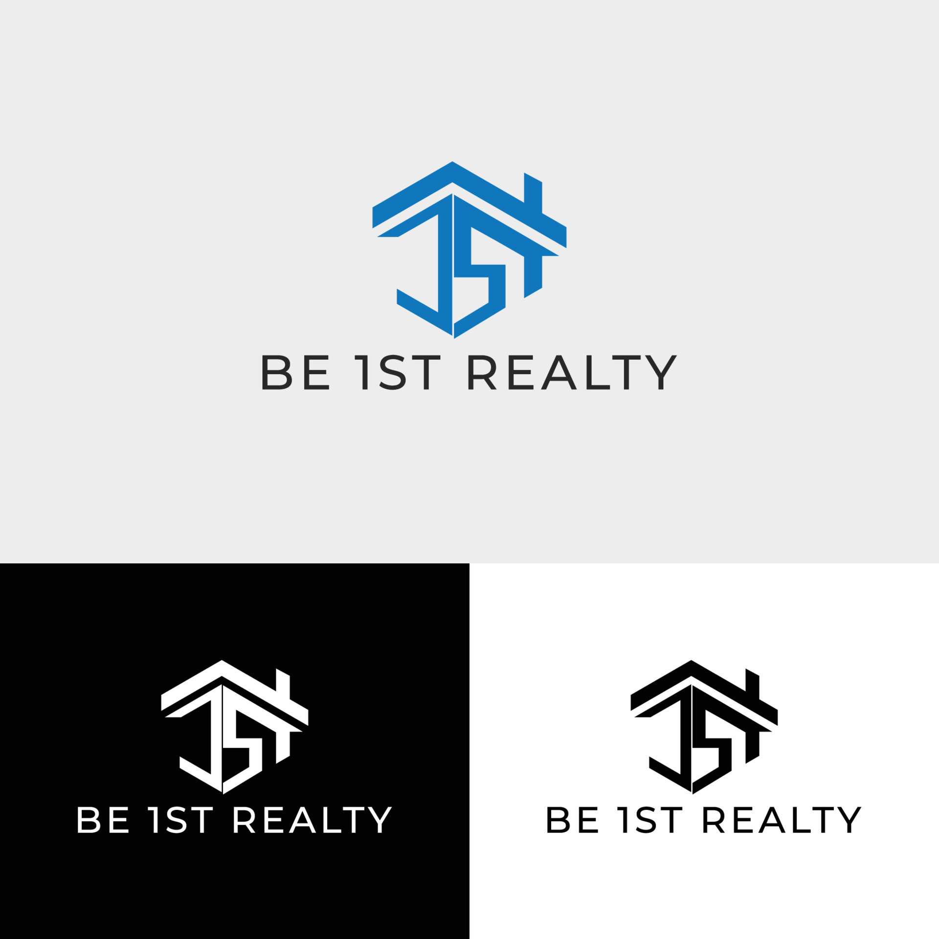 Vector real estate logo design Modern rea estate logo Real Estate Logo