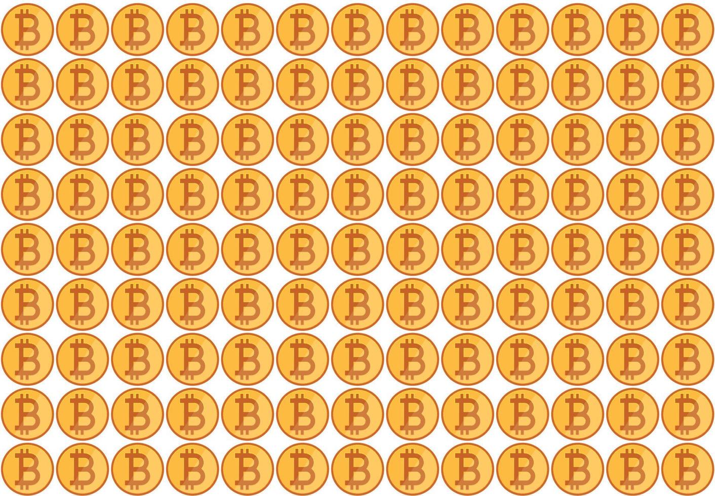 Bitcoin pattern on white background vector