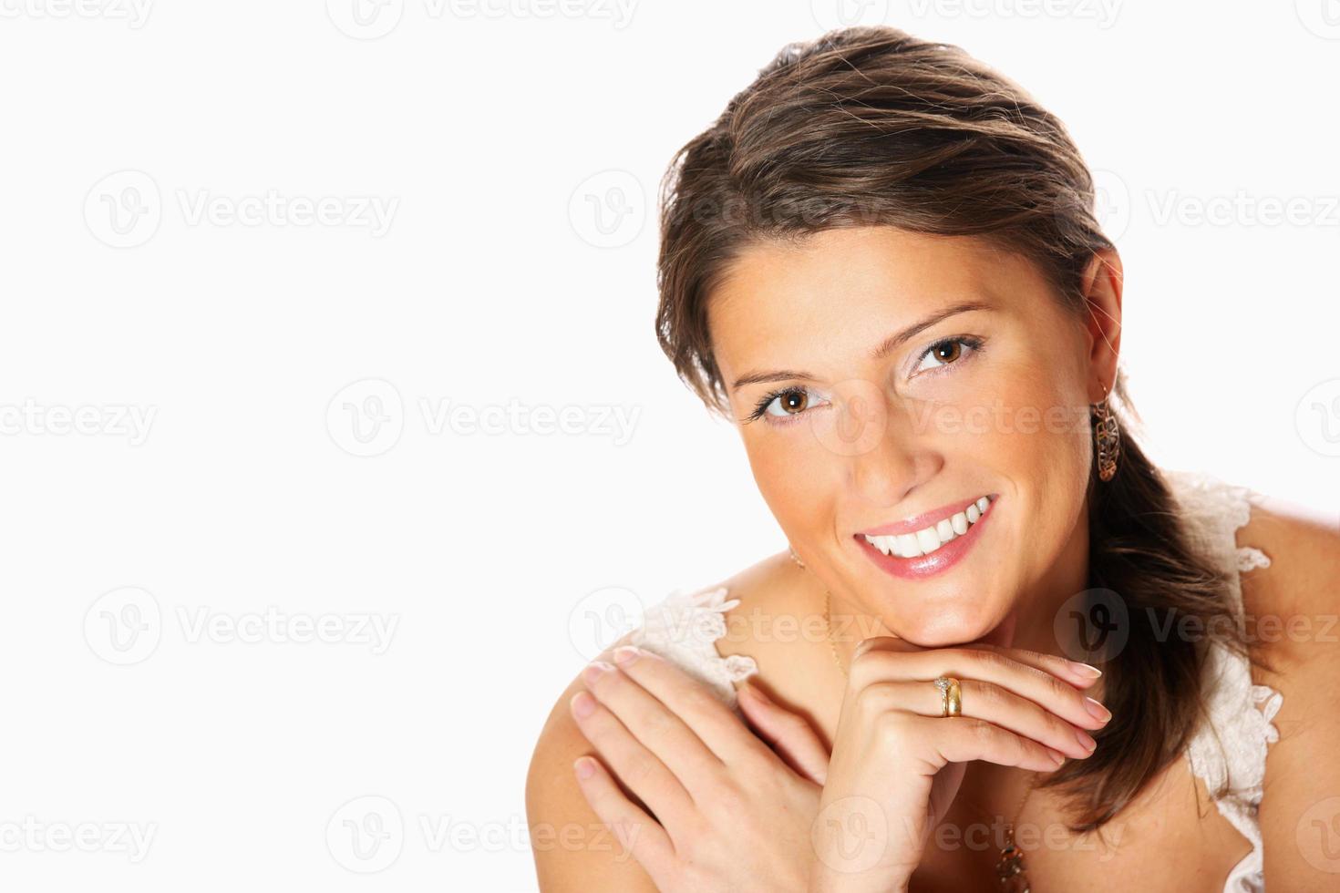 Portrait of a beautiful bride photo