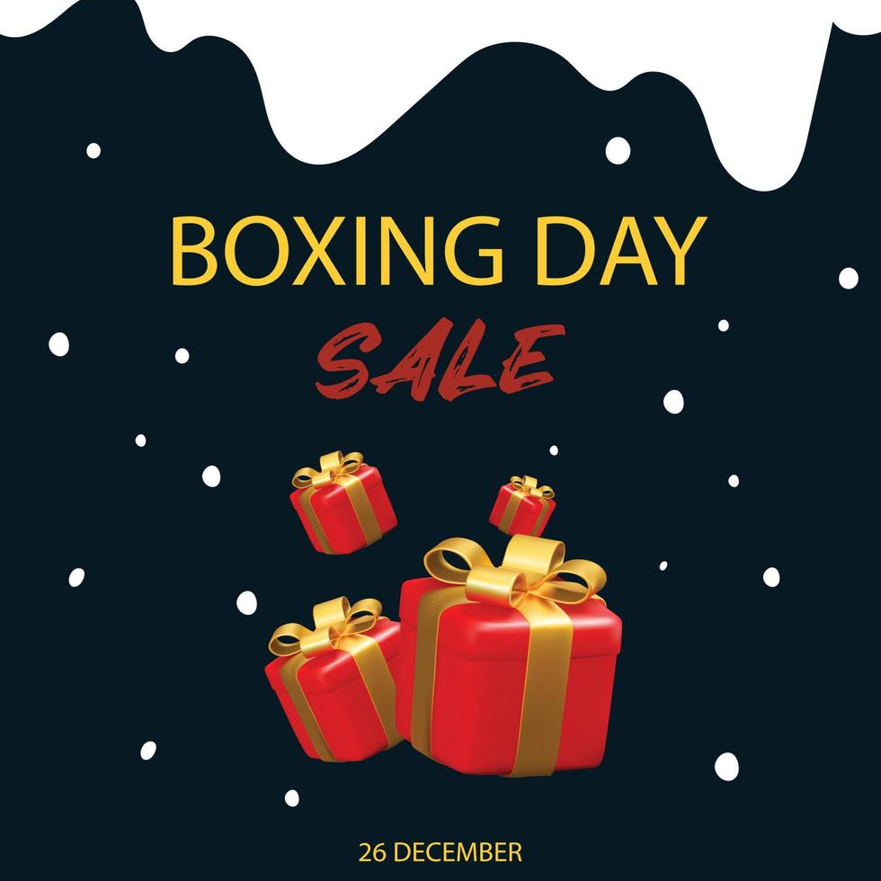 boxing day sale poster. EPS 10 vector