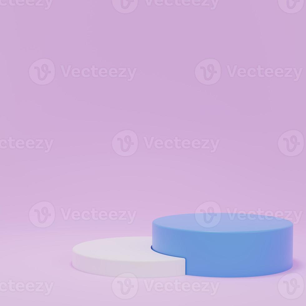 3d rendering display product abstract minimal scene with geometric podium platform. stand for cosmetic products. Stage showcase on pedestal 3d studio. photo