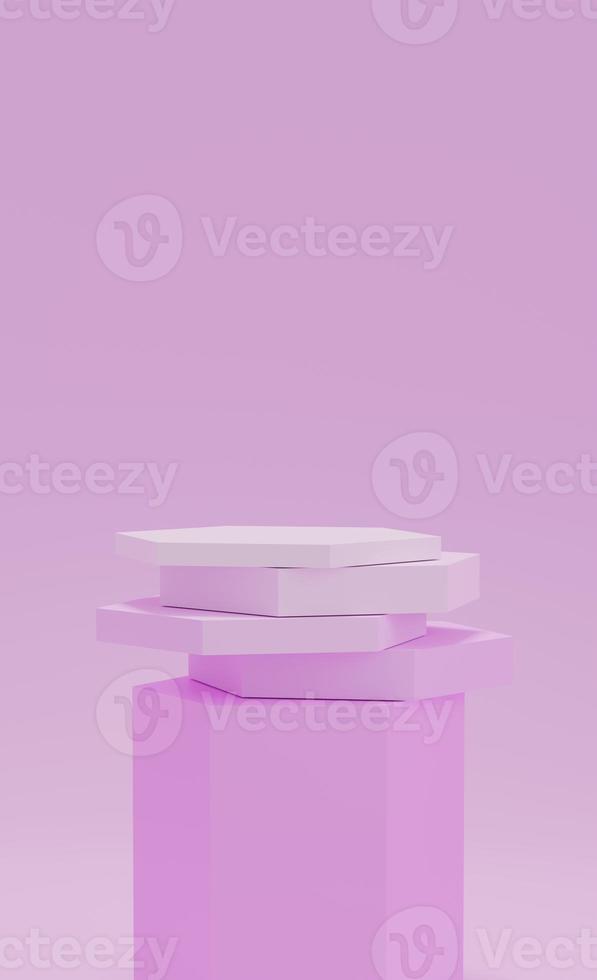 3d rendering display product abstract minimal scene with geometric podium platform. stand for cosmetic products. Stage showcase on pedestal 3d studio. photo