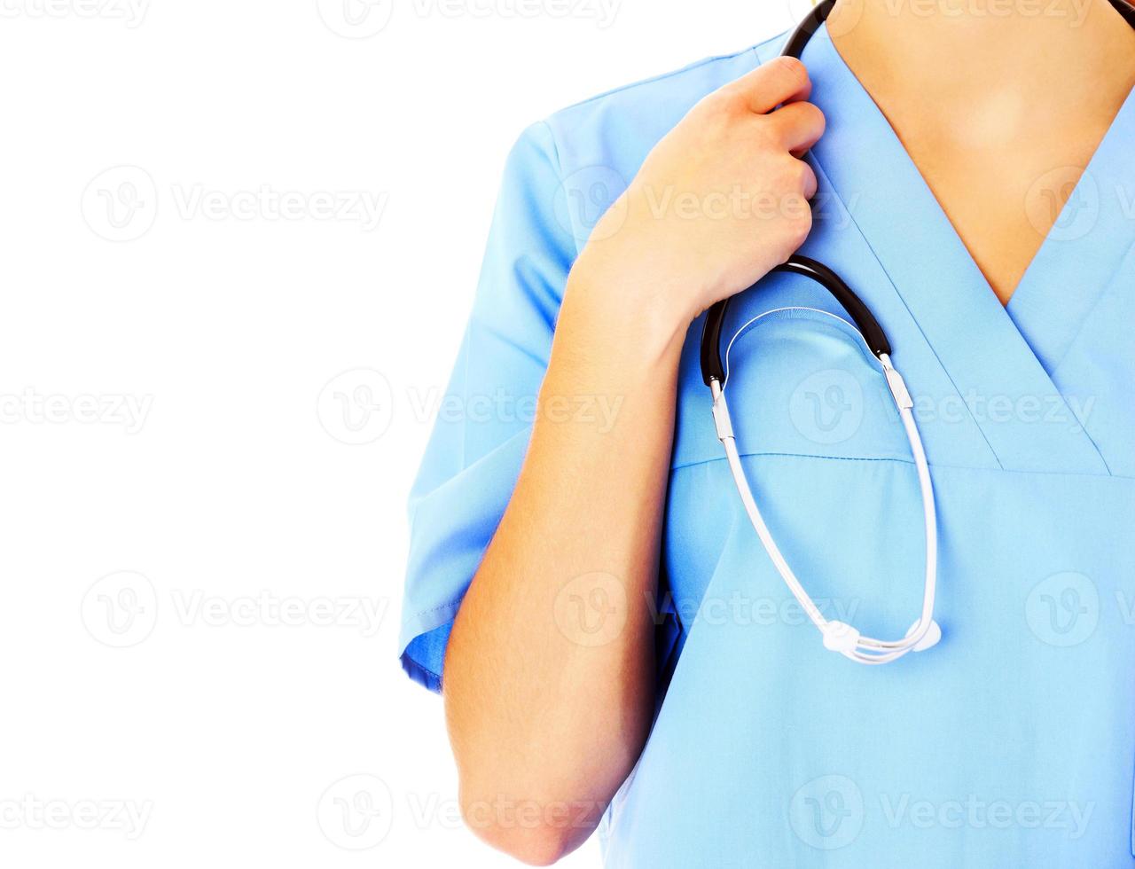 Doctor with stethoscope photo