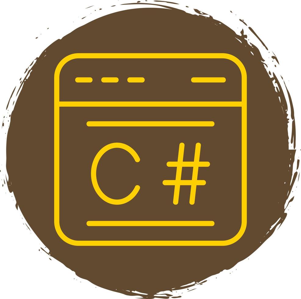 C Sharp Vector Icon Design