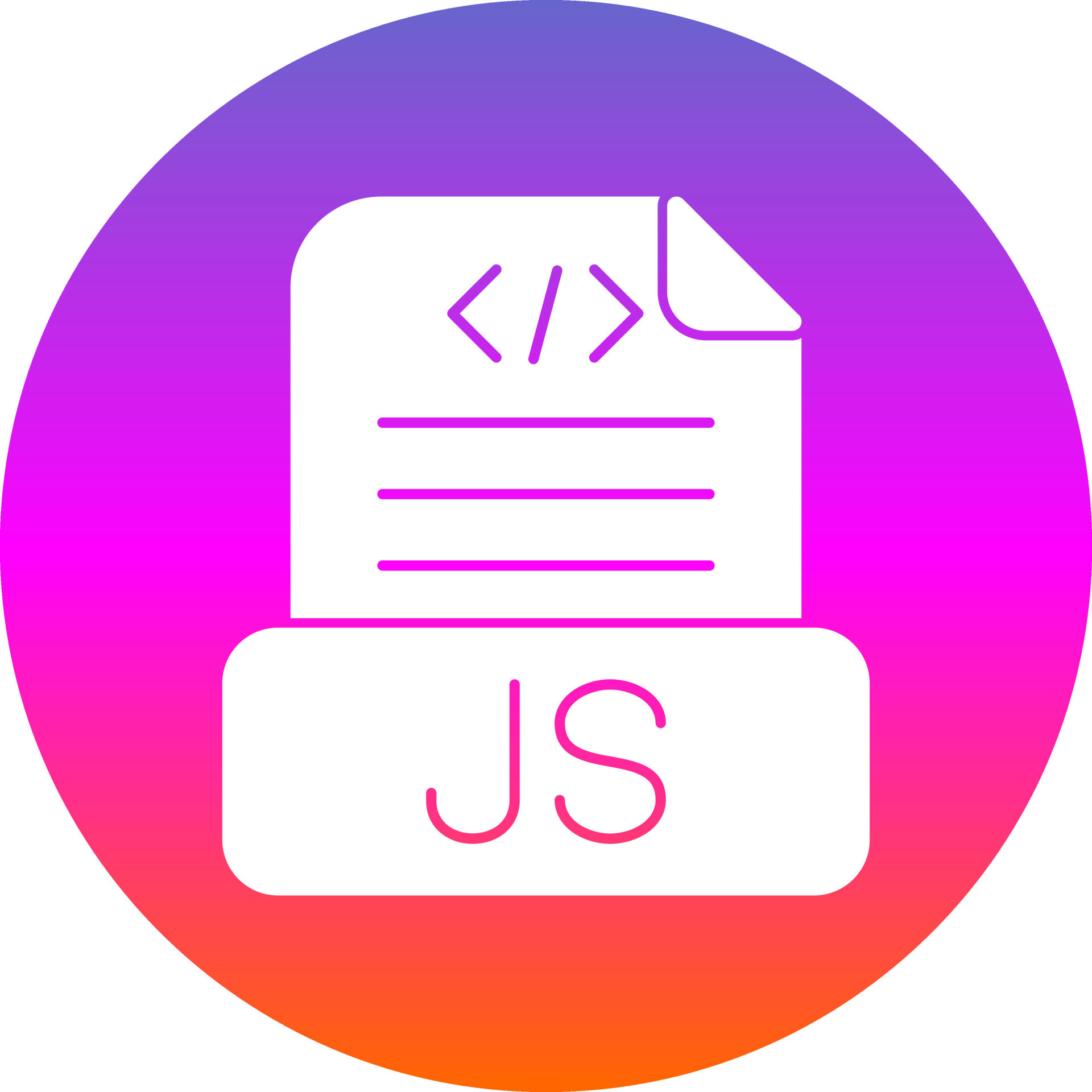 diseño de icono de vector de archivo javascript 15813287 Vector en Vecteezy