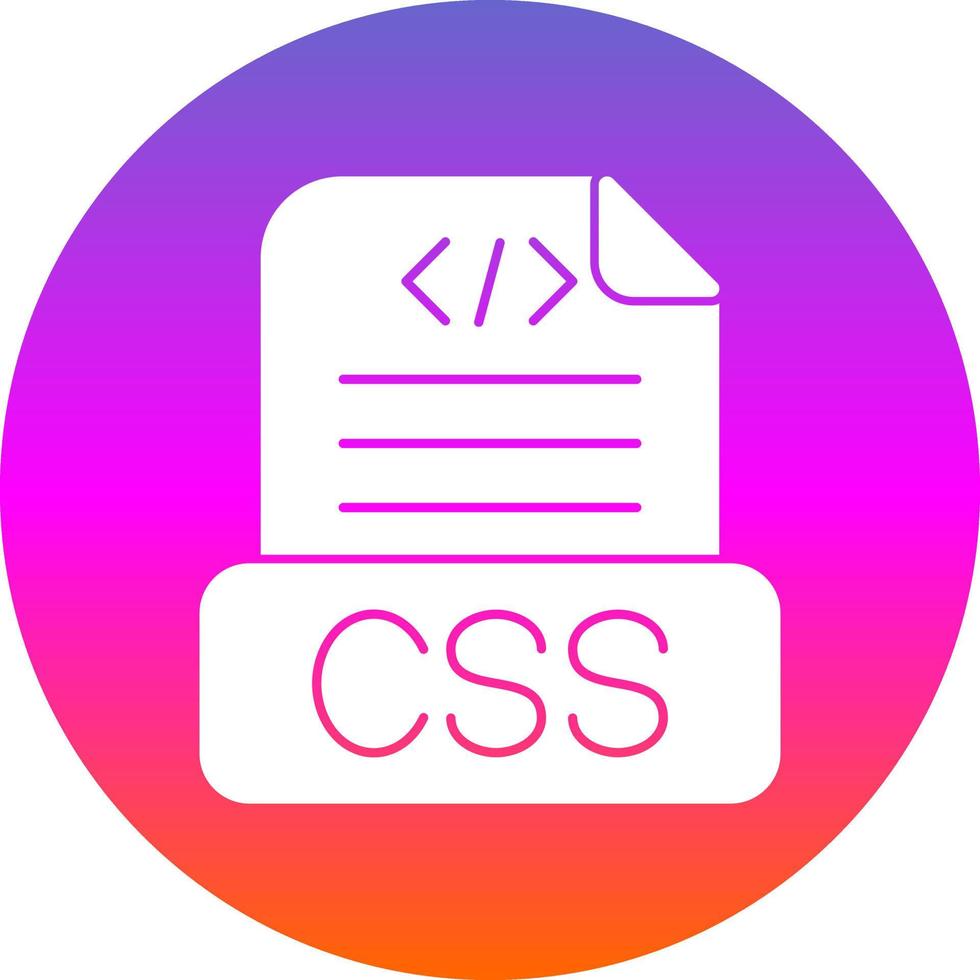 Css File Vector Icon Design