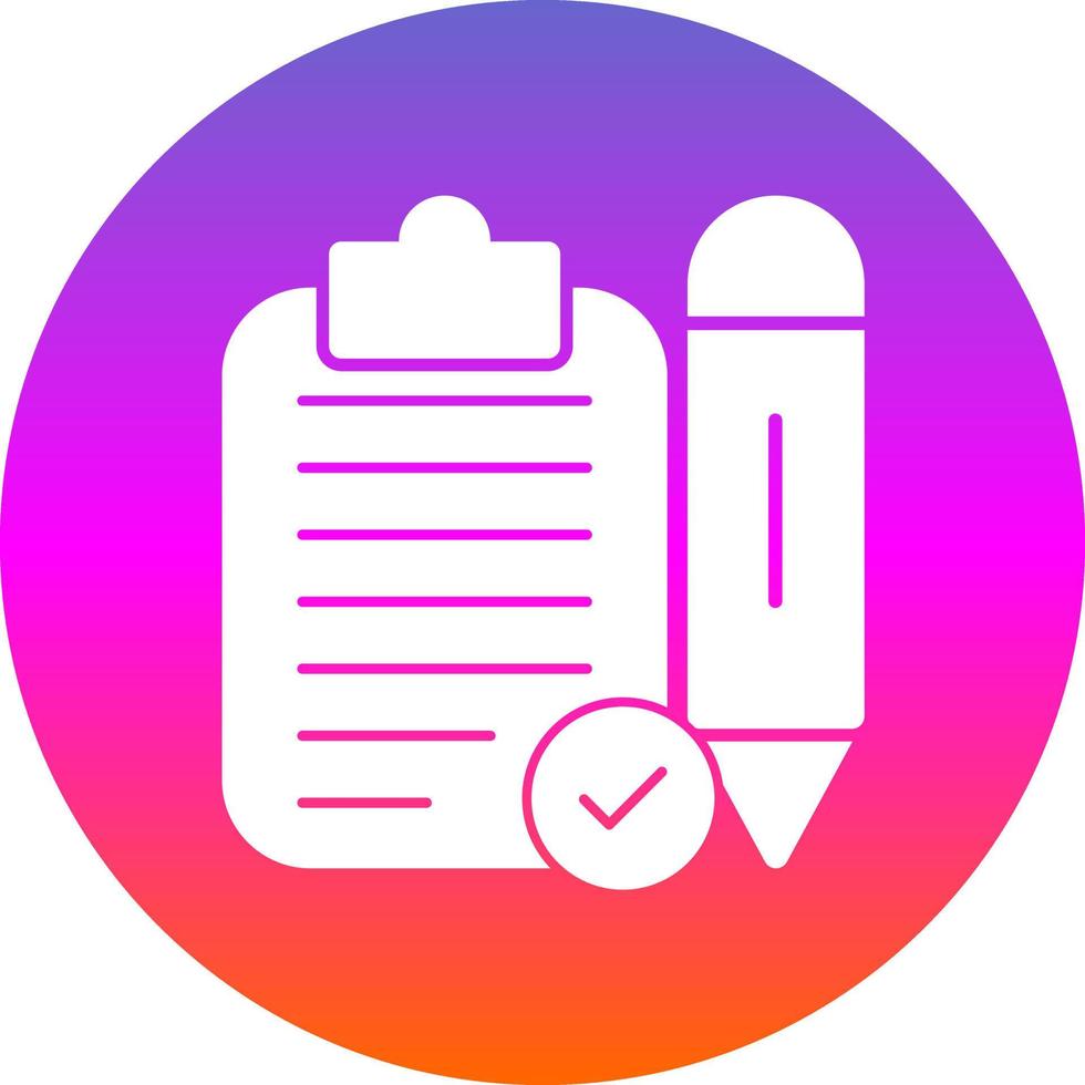 Task Planning Vector Icon Design