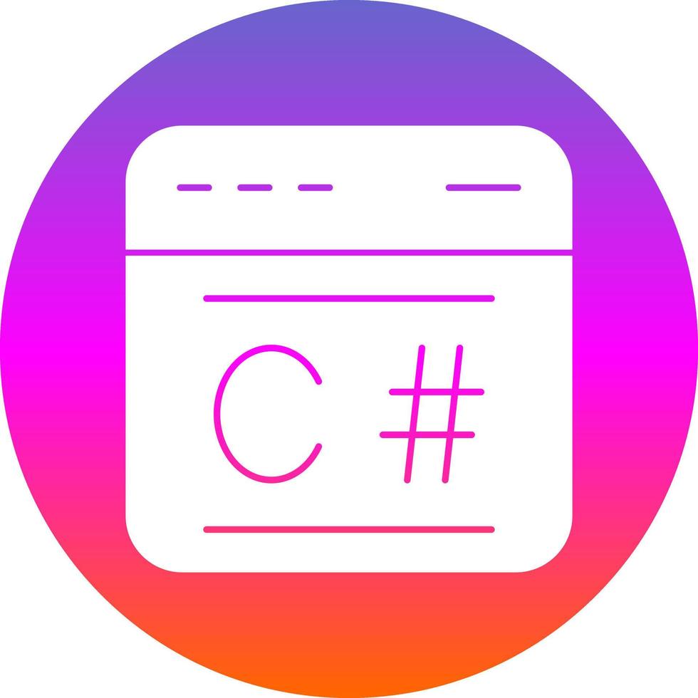 C Sharp Vector Icon Design