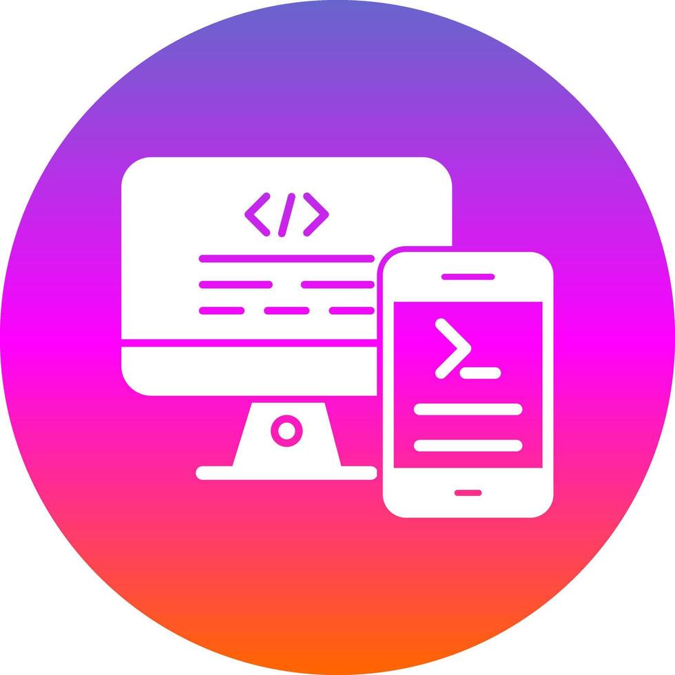 Code Terminal Vector Icon Design